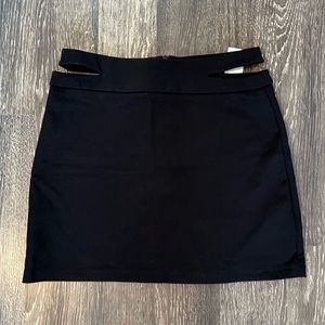 Glassons black side cutout mini skirt